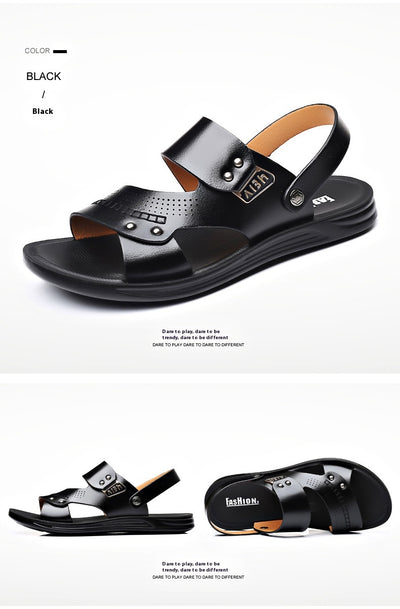Pantuflas Hombre de Cuero Genuino Antideslizantes y Transpirables - Image 11