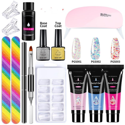 Set de 13 Piezas de Pegamento Cristal para Uñas Extendidas - Image 5