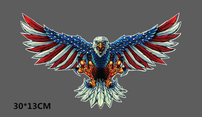 Calcomanía Reflectante Personalizada Águila Americana para Auto - Image 9
