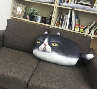 Almohada Gato 3D Grande - Cojín Decorativo Felino Impreso para Sofá - Image 3