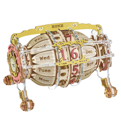 Calendario Motor 3D Robotime ROKR - Puzzle de Madera Interactivo para Niños