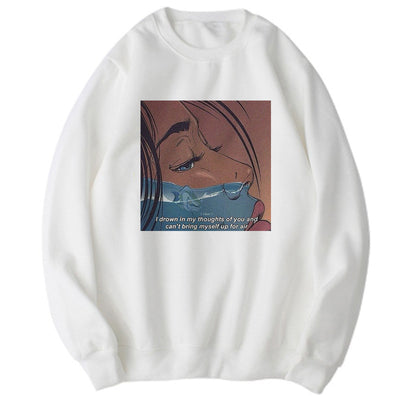 Suéter Harajuku Retro Talla Grande Manga Larga - Image 26