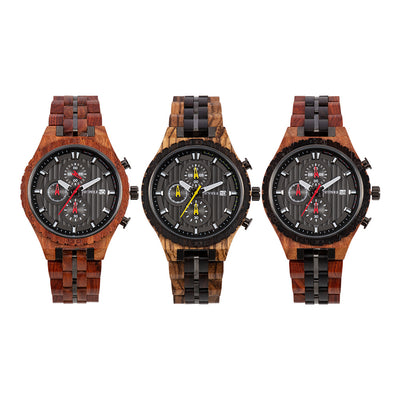 Reloj de Acero y Madera para Hombre - Multifuncional - Image 6