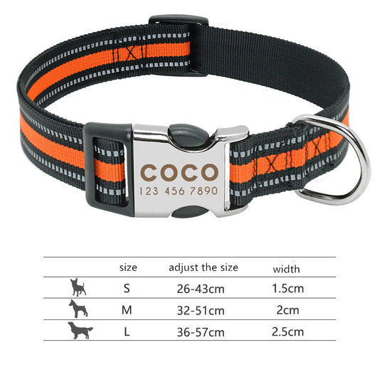 Collar Reflectante Personalizado para Perro con Nombre Grabado - Image 21