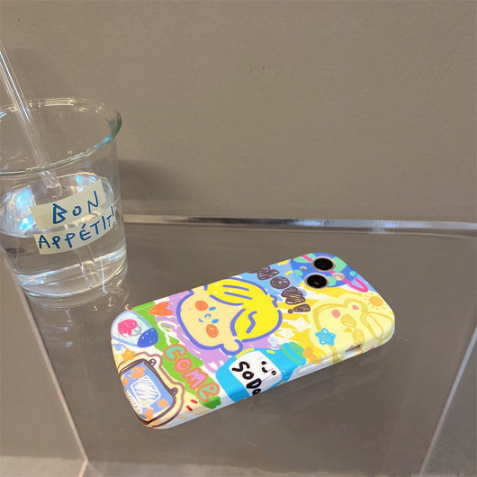 Funda para Celular Pareja Cartoon Graffiti