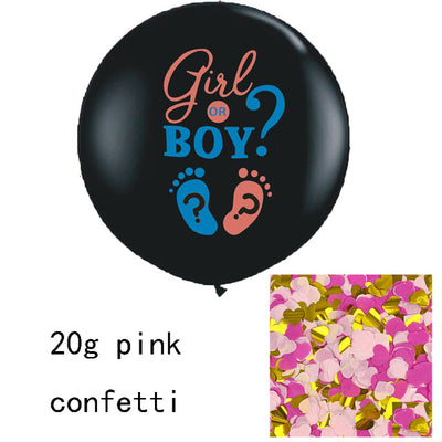 Globo Gigante 36 Pulgadas Niño o Niña - Látex Negro Premium - Image 9
