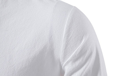 Camisa Cuello Mao Manga Larga Algodón y Lino - Image 22
