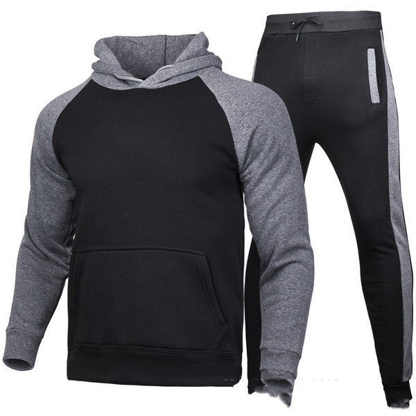 Suéter Deportivo para Hombre con Mangas Raglán y Costuras de Contraste