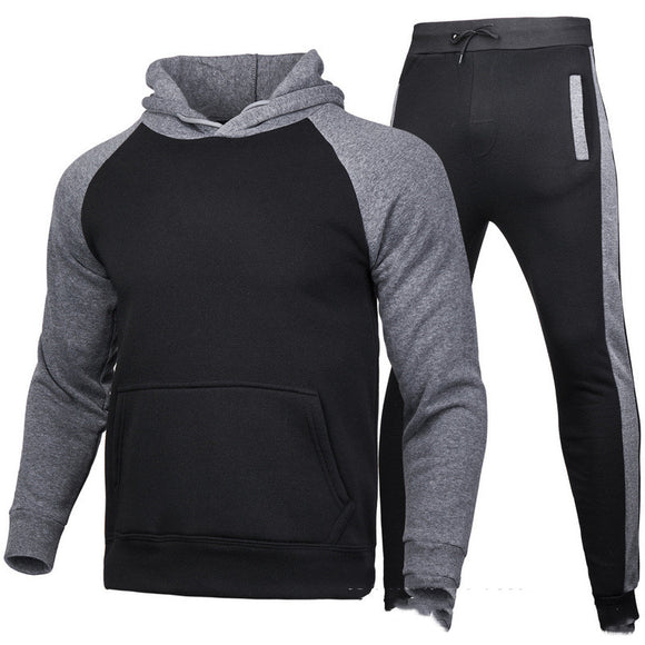 Suéter Deportivo para Hombre con Mangas Raglán y Costuras de Contraste