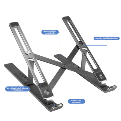 Soporte Portátil para Laptop en Aluminio Ajustable y Plegable - Image 5