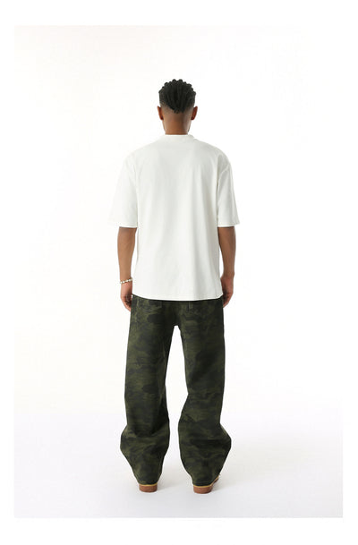 Jeans Rectos Estilo Camuflaje Lavado Clásico - Image 35