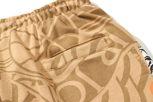 Shorts Casuales Unisex con Estampado Calavera y Cactus - Image 6