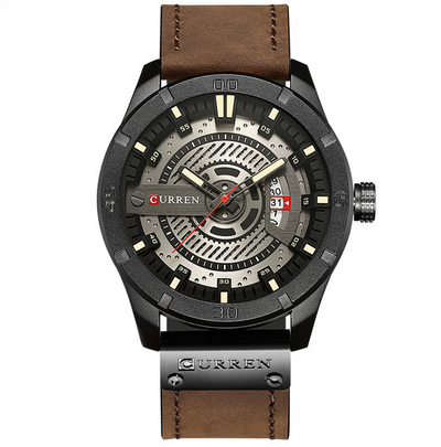 Reloj Militar Deportivo CURREN para Hombre - Cuarzo con Calendario y Correa de Cuero - Image 5