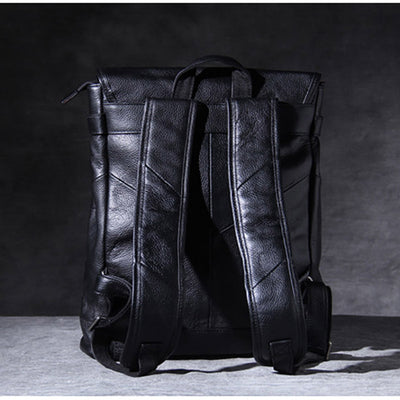 Mochila de Cuero Genuino para Hombre - Diseño Casual y Versátil - Image 8