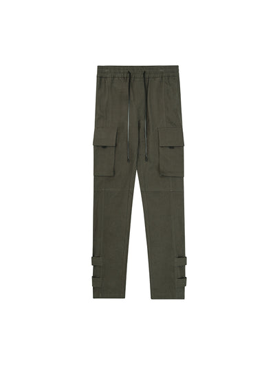 Pantalones Casuales Hombre Tendencia Americana Cintura Ajustable - Image 2
