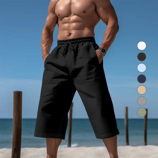 Pantalones Capri Casuales Transpirables para Hombre - Image 31