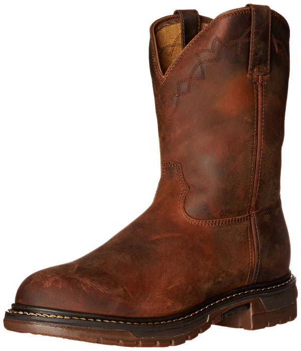 Botas Motociclistas para Hombre con Punta Redonda, Talón Bajo y Puños Elásticos