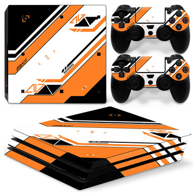 PS4 Pro console and controller skin set with red and beige propaganda art featuring Mao Zedong. - Image 15