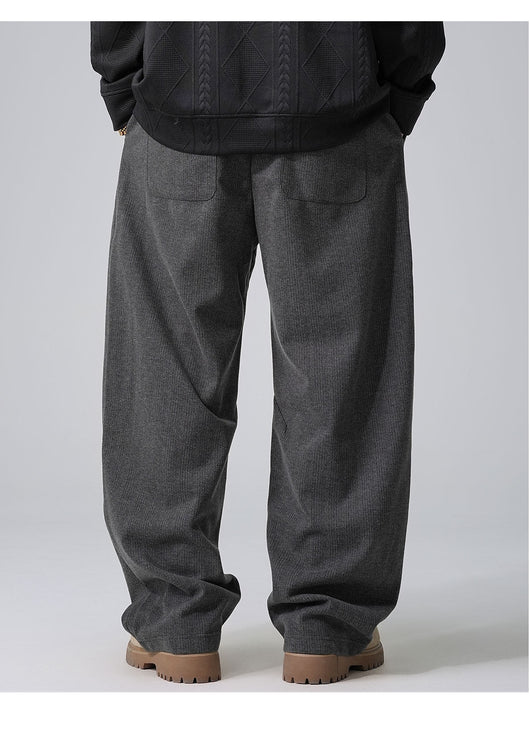 Pantalones Casuales Holgados con Cordón Ajustable y Forro Polar - Image 23