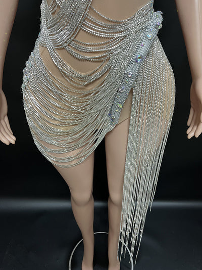 Vestido de Fiesta Elegante con Borlas de Cristal para Sesión Fotográfica de Cumpleaños - Image 15