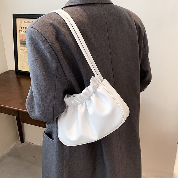Bolsa Nube con Pliegue Asimétrico de Un Hombro - Image 7