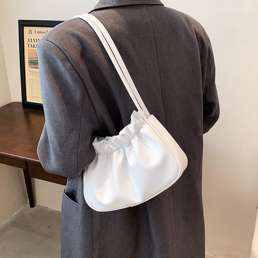 Bolsa Nube con Pliegue Asimétrico de Un Hombro - Image 7