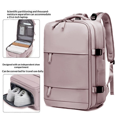 Mochila Laptop Impermeable para Viajes con Compartimento Seco-Húmedo - Image 9