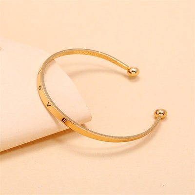 Pulsera Abierta de Aleación Love para Mujer - Image 8