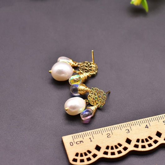 Aretes Exclusivos de Perla Barroca Natural Edison - Image 6