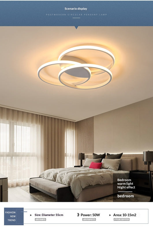 Lámpara de Techo LED Estilo Nórdico para Recámara Principal - Diseño Moderno e Inteligente - Image 17