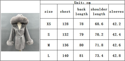 Abrigo de Lana Reversible con Cuello de Pelaje Oversized - Image 6