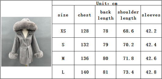 Abrigo de Lana Reversible con Cuello de Pelaje Oversized - Image 6