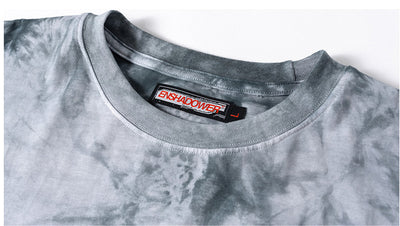 Playera Tie Dye Reflectante Moteada de Algodón Manga Corta Verano - Image 13