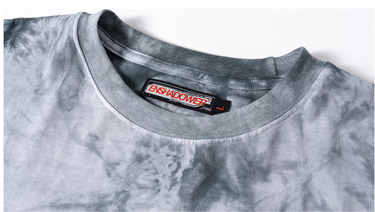 Playera Tie Dye Reflectante Moteada de Algodón Manga Corta Verano - Image 13