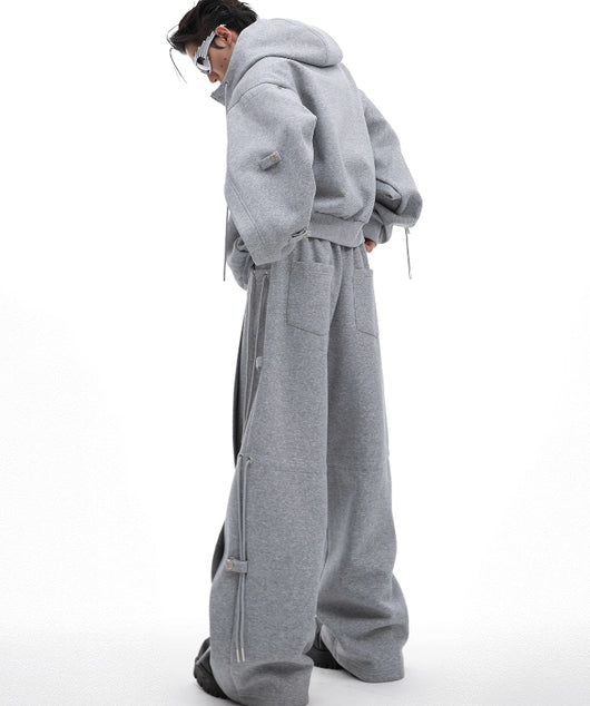 Sudadera con Capucha Oversize de Diseño Deconstruido y Cordón Ajustable - Image 5