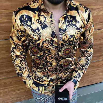 Camisa Casual Entallada de Manga Larga para Hombre - Image 11