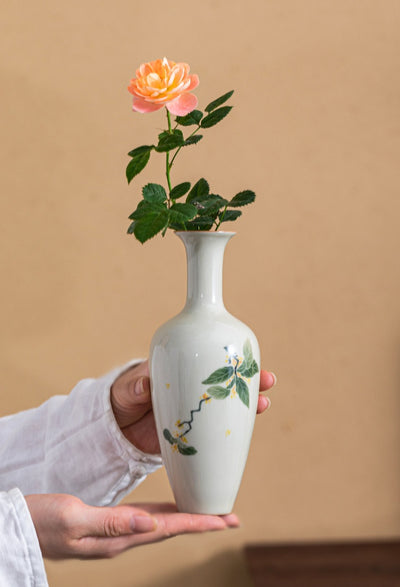 Maceta Cerámica Retro para Flores Hidropónicas - Adorno de Porcelana - Image 11