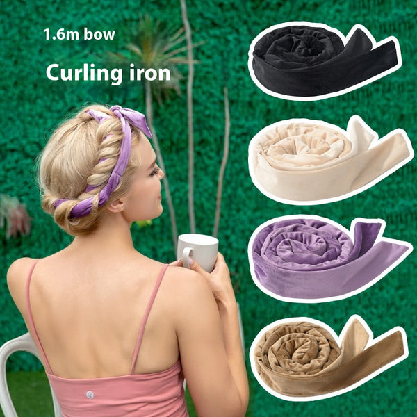 Rizador de Cabello Extenso con Moño - Ondas sin Calor para Dormir