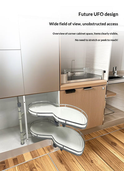 Canasta Extraíble de Esquina Doble para Muebles de Cocina - Image 8