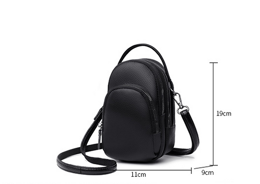 Bolso Bandolera de Cuero Multicapa - Diseño Minimalista y Funcional - Image 13