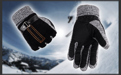 Guantes de Piel de Cerdo para Hombre - Invierno, Ciclismo y Ocio - Image 13