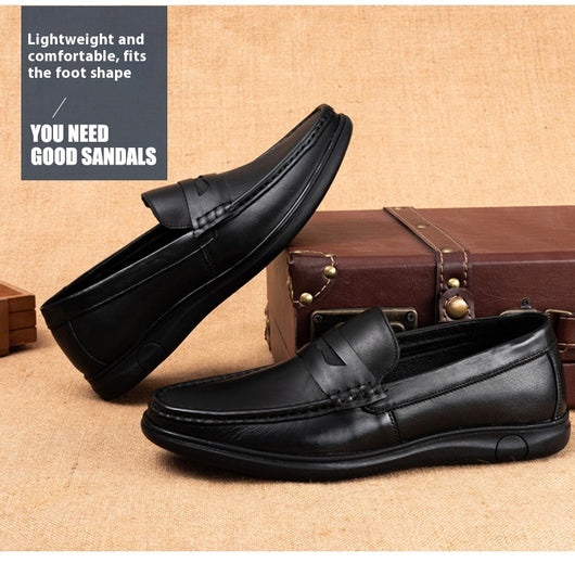 Zapatos de Cuero para Hombre Otoño Suela Blanda y Cómoda - Image 11