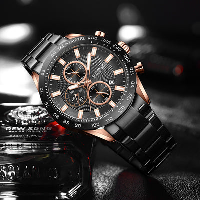 Reloj Deportivo Hombre Acero Inoxidable Resistente al Agua - Image 16