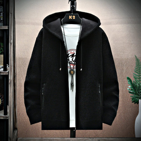 Men's Velvet Padded Cardigan Hoodie