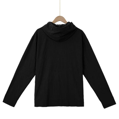 Henley con Capucha y Mangas Largas con Bolsillos Grandes - Image 43