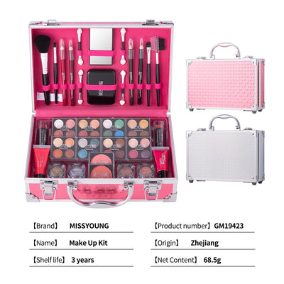 Set de Maquillaje Multifuncional: Labial Duradero y Sombra de Ojos Natural - Image 30