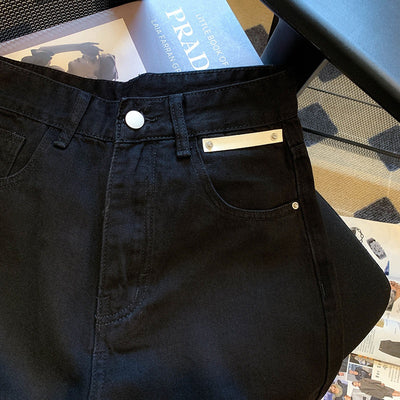 Pantalones Vaqueros Cintura Alta Ancha Rectos Efecto Limpiador - Image 27