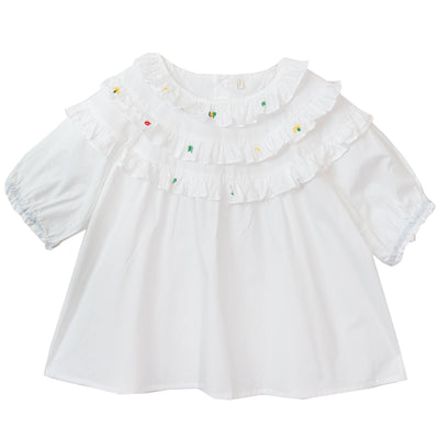Blusa Suelta de Algodón Puro Manga Media - Image 7