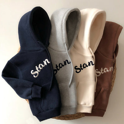Sudadera con Capucha Infantil Estilo Coreano con Letras - Unisex Casual - Image 10