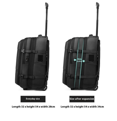 Mochila Trolley Expandible de Gran Capacidad para Viajes de Negocios - Image 17
